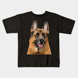 American Shepherd Illustration Kids T-Shirt